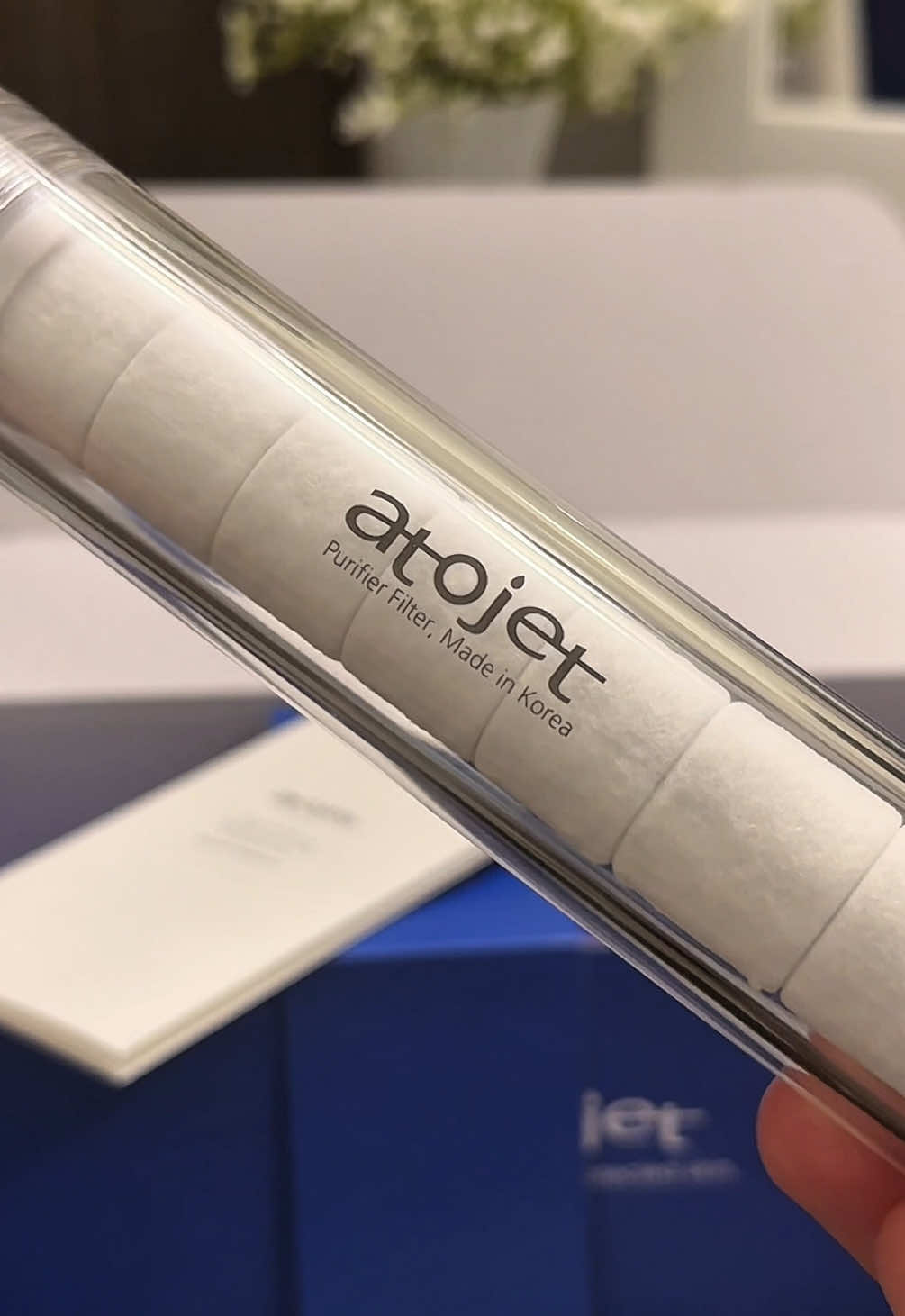 Transform your daily shower into a mini spa 🌿 ATOJET Filter Shower removes chlorine and impurities leaving your skin softer and your hair smoother. Plus, filtered water helps reduce irritation and breakouts 💧 Easy to install. Beautiful to use. Perfect for self-care.  @atojet_official             #skincare #showerfilter #seaseeshowerfilter #koreanskincare #filteredwater      Reference Video