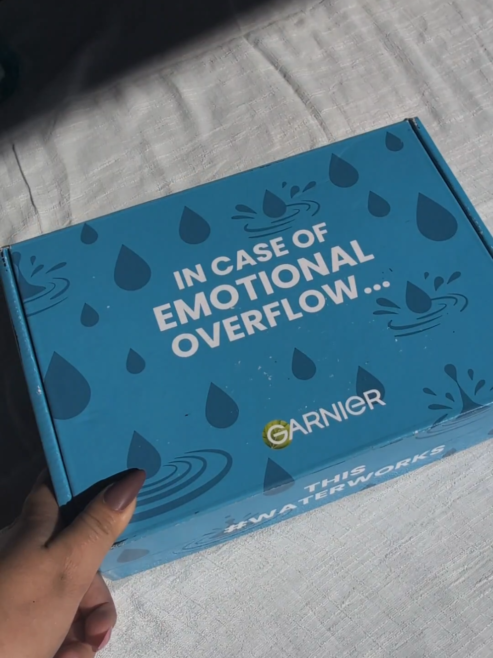 In case of  emotional overflow ... @GarnierUSA 🩵💚 Thank you so much 🫶 #garnierwaterworks #garnier #giftedbygarnier #garnierskincare #micellarwater 