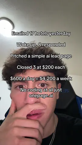 Onepage is the new method😭💰💸 #aitools #leadpage #website #business #fypシ゚viral 