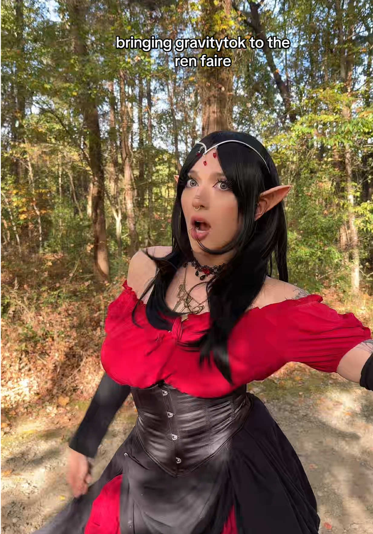 hello gravitytok  #elfcosplay #renaissancefestival #alt #halloweencostume 