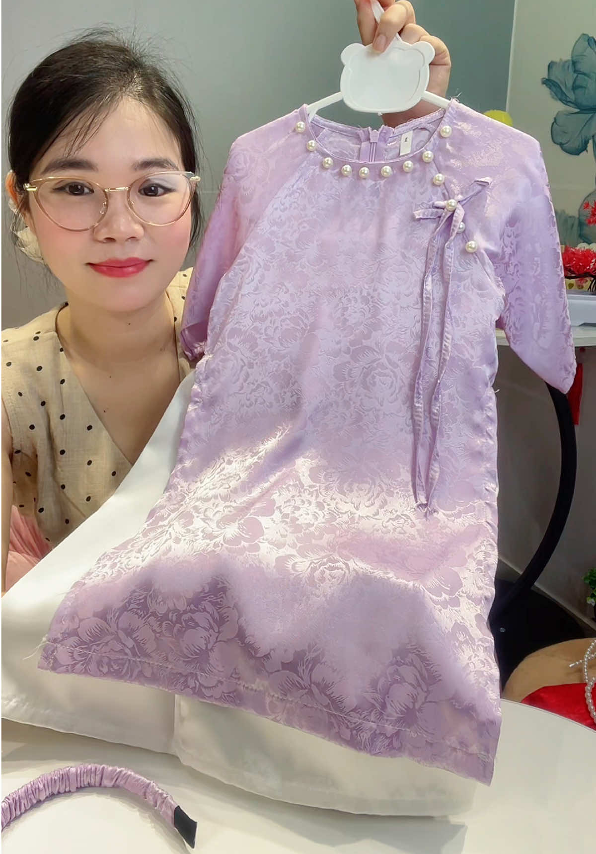 Áo dài tím mộng mơ#ilovetiktok #xuhuongtiktok #aodaitet2026 