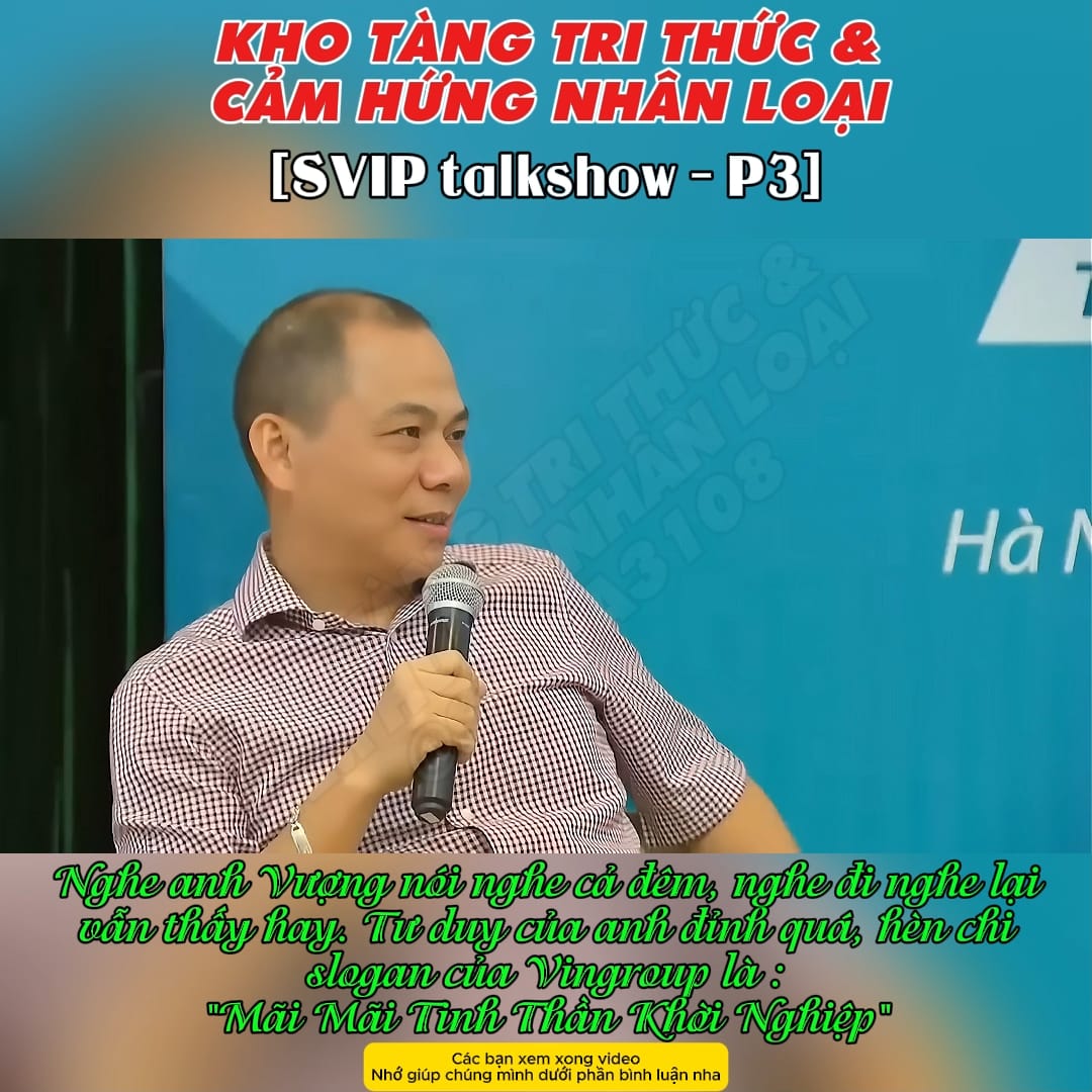 Và chúng ta không thấy anh Vượng chia sẻ thêm lần nào nữa. Những chia sẻ kiến thức giá trị hàng nghìn tỉ, mà chúng ta đang nghe miễn phí. Phần 3 Lý do tại sao có câu Mãi Mãi Tinh Thần Khởi Nghiệp - ko phải vì hâm mộ cs Đan Trường với hit Mãi Mãi Một Tình Yêu đâu các fen nha. #phattrienbanthan #TuDuyTichCuc #trendingvideo #trendingreels #xuhuong