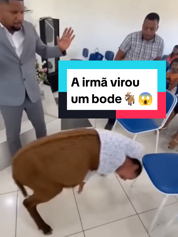 Ela virou um bode 🐐😱🙀 #inteligenciaartificial #ia #sora2 #gospel #zueira 