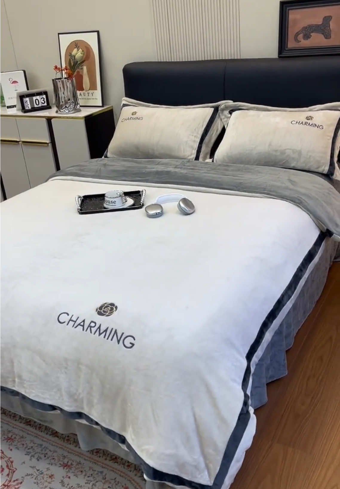 Bộ Chăn Ga Gối Nỉ Nhung Cao Cấp,mềm mịn,ấm áp,sang trọng #changagoininhung #chanmuadong #channi #changagoicaocap #changagoinem 