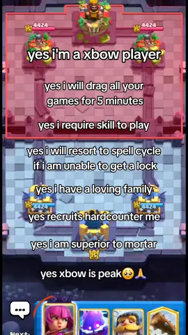 xbow propoganda🥹❤️‍🩹❤️‍🩹❤️‍🩹#clashroyale #fyp 