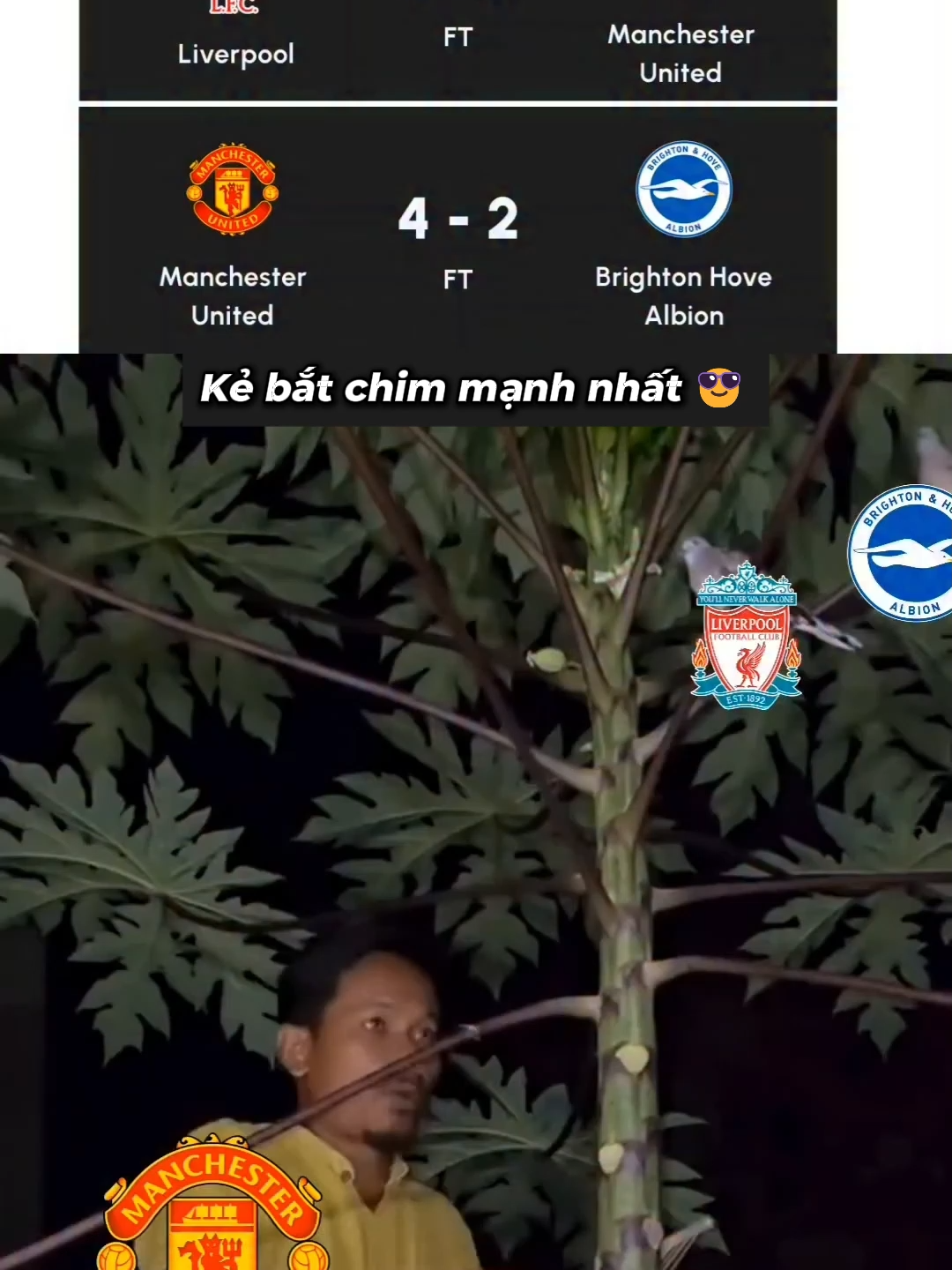 Sắp tới còn con Gà bắt nốt 🤣 #manchesterunited #liverpool #funny #haihuoc #PremierLeague #thethao247