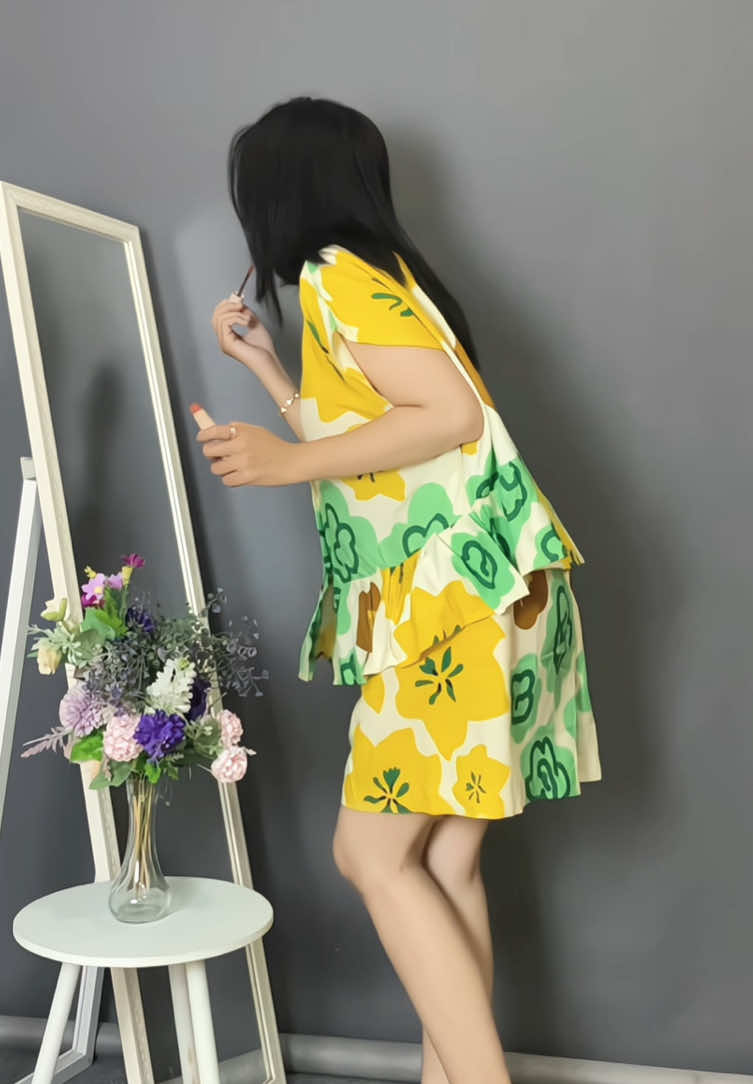 Setelan pendek, rayon premium, adem, nyaman buat daily 😍😍 #setelan #setelanwanita #setelanpremium #piyama #fyp 