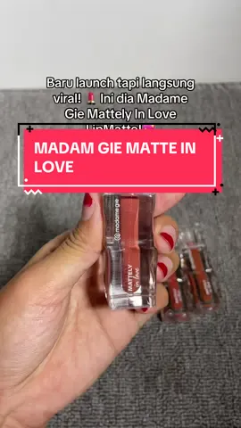 Lip matte gak harus mahal 💄 Madame Gie baru aja launch Mattely In Love Lip Matte — hasilnya matte tapi tetap ringan dan nyaman dipakai seharian 😍 buruan check out sekarang #madamgie #madamgiecosmetic #madamgielipcream #lipcreammatte #modalkontendoang 