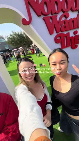 @NobodyWantsThisOfficial block party in #losangeles today 💌🎬🍿✨  #netflix #nobodywantsthis #lapopup #thingstodoinla 