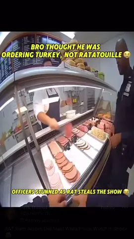 RAT Runs Across Deli Meat While Police Watch in Shock 😂