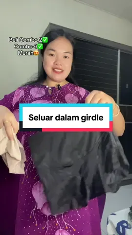 Seluar dalam girdle kain selesa dipakai #fyp 