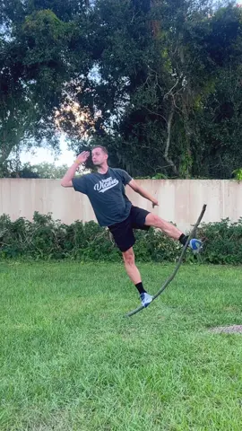 Just Monkey Perchin with my stick | This my 6th or 7th day learning this move🫡 #kungfu #bostaff #shaolin #monkey 