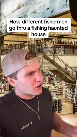 If different fishermen had to go through a fishing haunted house #fish #fishing #fishinglife #fishingtiktoks #fishingvideos 