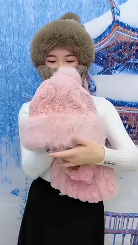 Mũ len kèm khăn giữ ấm, chân ái cho mùa đông #mulongkemkhan #mulongchonu #mulendetkim 