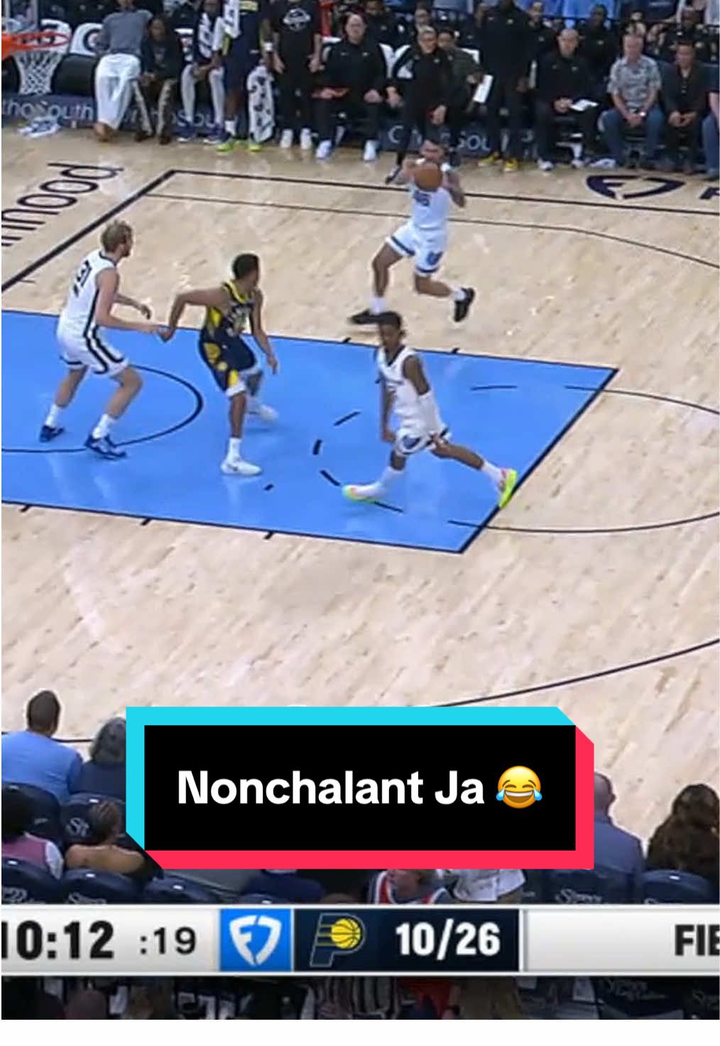 Ja doesn’t even need to look 👀 #NBA #basketball #Ja #JaMorant #Grizzlies 