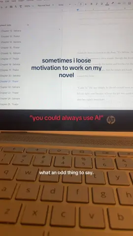 never an option. #writertok #ai #fyyyyyyyy #banai #writersoftiktok #motivation #realatable #writingcommunity #writingabook #writingmotivation 