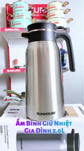 Bình giữ nhiệt gia đình sunhouse 2L #sunhouse #binhgiunhiet #phichgiunhiet #bepxinh123 
