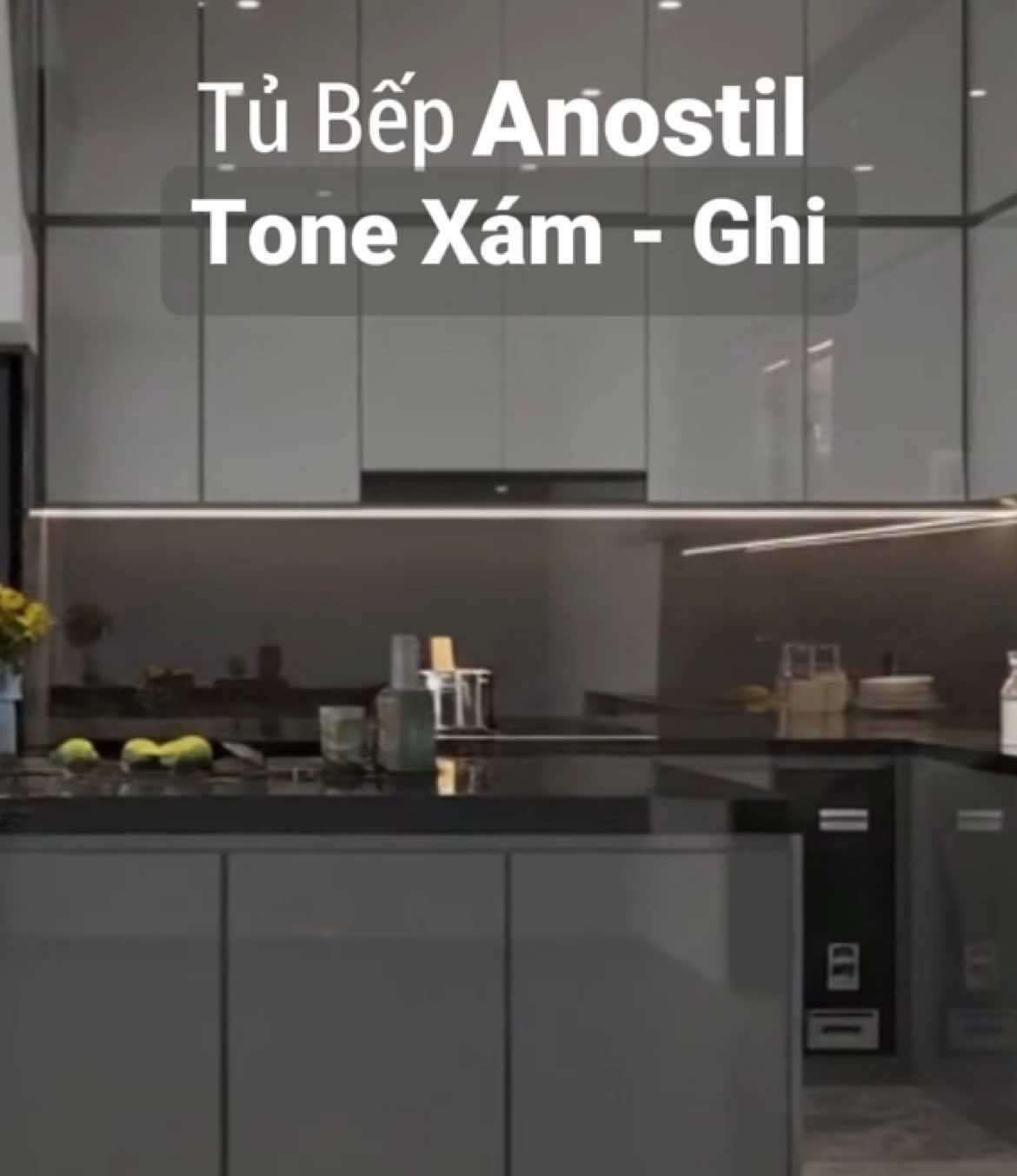 Tận Dụng Tối Đa Không Gian Bếp - Đổi Lại Công Năng Tiện Nghi Vượt Trội #namhailuxury #noithat #tubep #tubepanostil #tend 