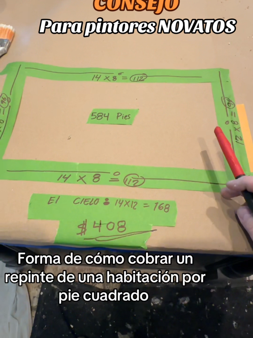 Consejo psra pintores Novatos, los Pro solo deslicen...#painting #latinos #construccion #tips #fyp 