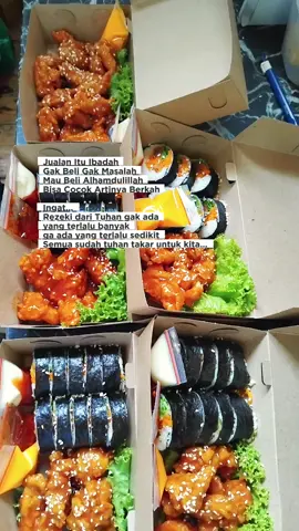 Dapur Sadiah - Kimbap & Chicken #promomakangajian #kimbap #dapursadiah #sukaregang #fyp 