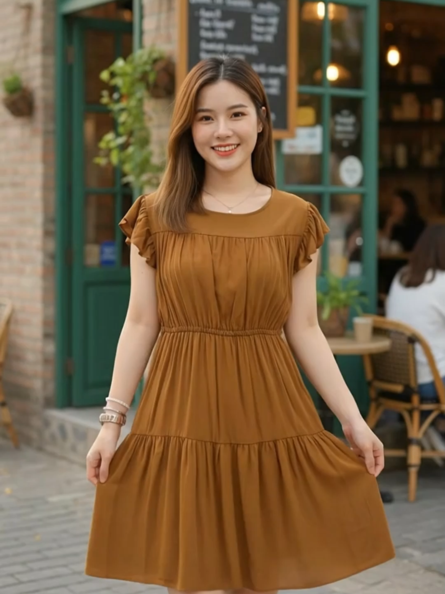 ✨ Embrace your feminine side with the UNIQ.MNL Charmaine Korean Midi Dress 💃 Flowy, elegant, and designed with sweet ruffles for that romantic vibe 🛍️ Lightweight challis fabric keeps you cool and stylish all day 🌸 🌼 Tap mo lang sa kaliwang sulok ng screen para makuha agad! #koreanfashion #mididressph #ootdph #koreanstyle #dressforwomen #minimalootd #fashiontok #tiktokshopfinds