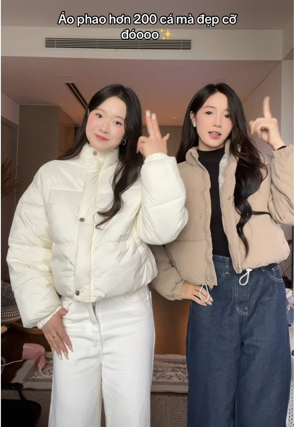Áo phao dáng ngắn xinh lắm #OOTD #outfitideas #winteroutfit #winterfashion #outfitinspo 