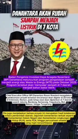 DANANTARA SIAP RUBAH SAMPAH JADI LISTRIK DI 7 KOTA? #danantara #prabowo 