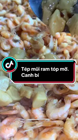 Canh bí thịt bầm, tép mũi ram #cơmnhà #cơmnhànấu #ăncungtiktok #naâuncungtiktok #LearnOnTikTok 