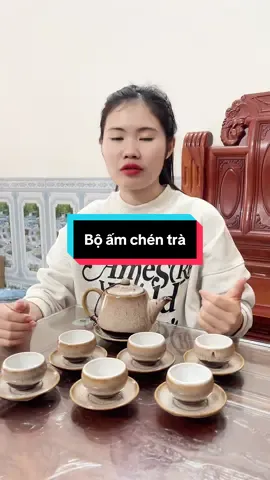 Bộ ấm chén gốm sứ bát tràng men hỏa biến #buithituoi1197 #boamchenuongtra #boamchenmenhoabien #boamchenbattrang 