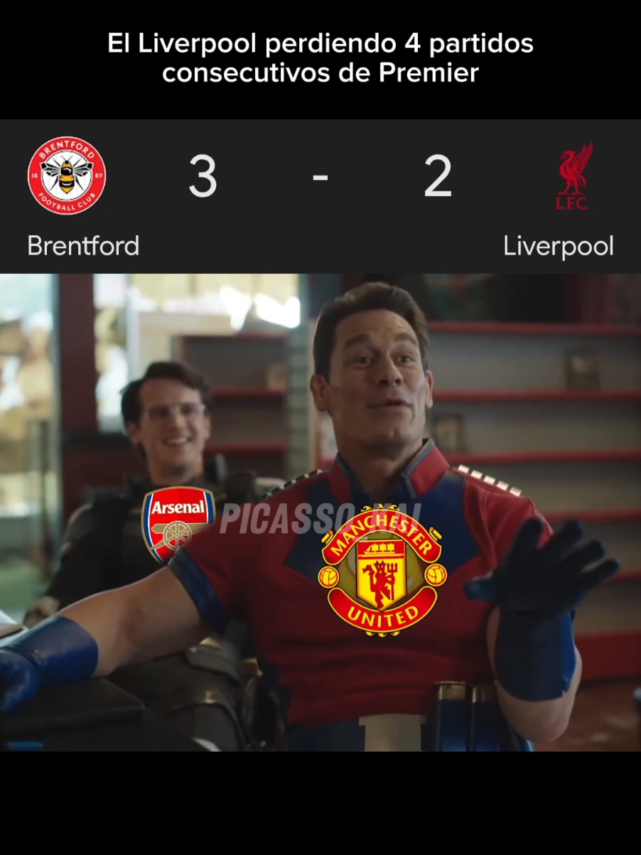 Ya para que el United se burle... 😭😅⚽️ | NO COPYRIGHT INTENDED | #football #liverpool #brentford #PremierLeague #meme 