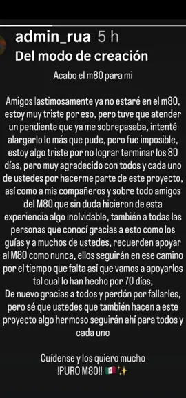 se que solo serán 11 capítulos sin el pero no será igual :(@Admin Said  #noflop #entuparati #mexicoen80dias#videoviral#m80