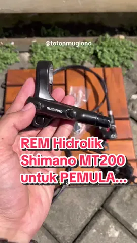 Brake Set Hidrolik Rem Shimano MT200 #mtb #sepeda #shimano #fyp #tiktok 