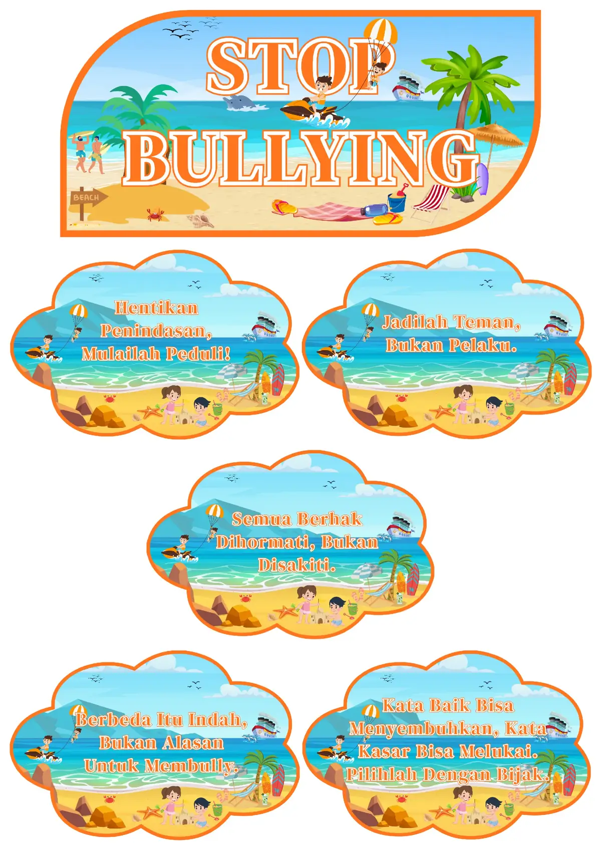 Ide Hiasan Kelas Stop Bullying  #HiasanKelas #StopBullying #GuruMuda #CanvaDesign #VideoViral