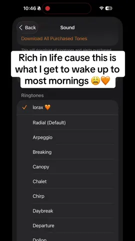 I love the Lorax😝😝😝😍🧡 #fyp #foryoupage #thelorax #lorax #alarm 