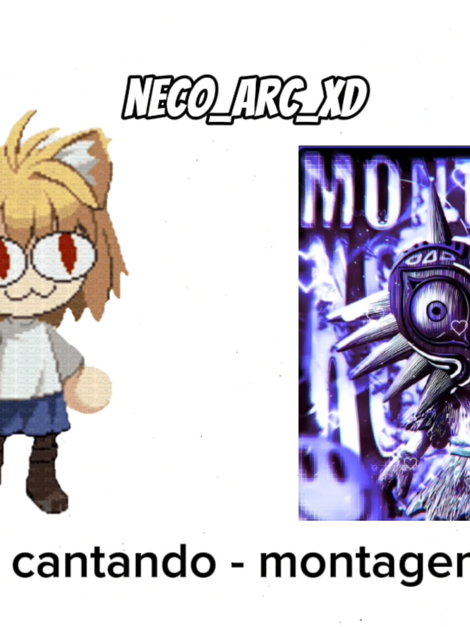cantando - montagem xonada #necoarc #necoarccover #montagemxonada #coveria #music 