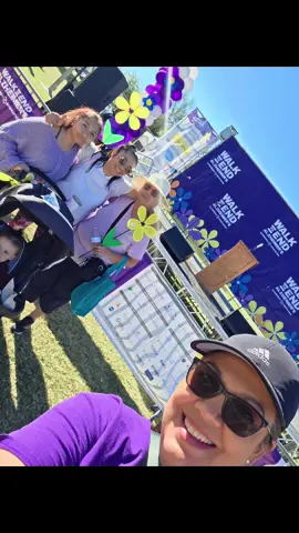 Alzheimers walk 2025 💜 Our 2nd year joining and raising money for the Alzheimers foundation to help the cause. No there's not a cure, but we have to continue to try.  #dementiaawareness #dad #Tucson 