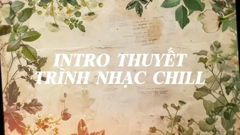 Intro Thuyết Trình Village #CapCut #bnghia #xuhuong #ctqnhu 