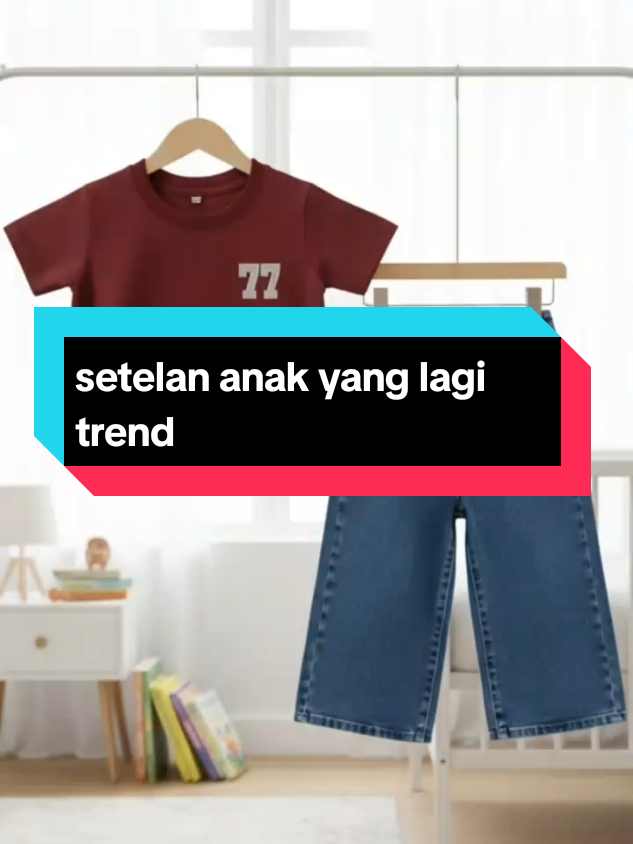 setelan anak yang lagi trend#setelananak #crop #gajiansale #tiktokshop #belimurah 