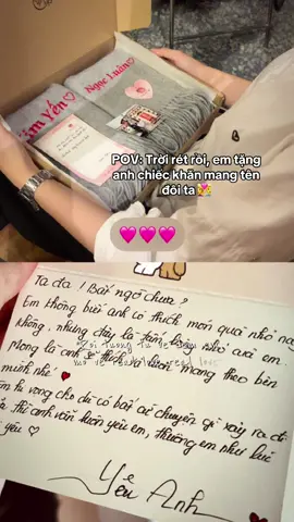 #CapCut Đông này, anh không sợ lạnh nữa nhé 🥺 #giftbox #khantheu #khanquangco #lenxuhuong 