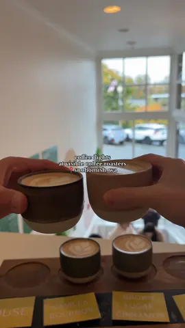 coffee flights ☕️ are my new favorite obsession, and Visible Coffee Roasters in Snohomish, WA did not disappoint!   #washingtonstate #coffeetiktok #coffeetok #coffeeflight #washington 