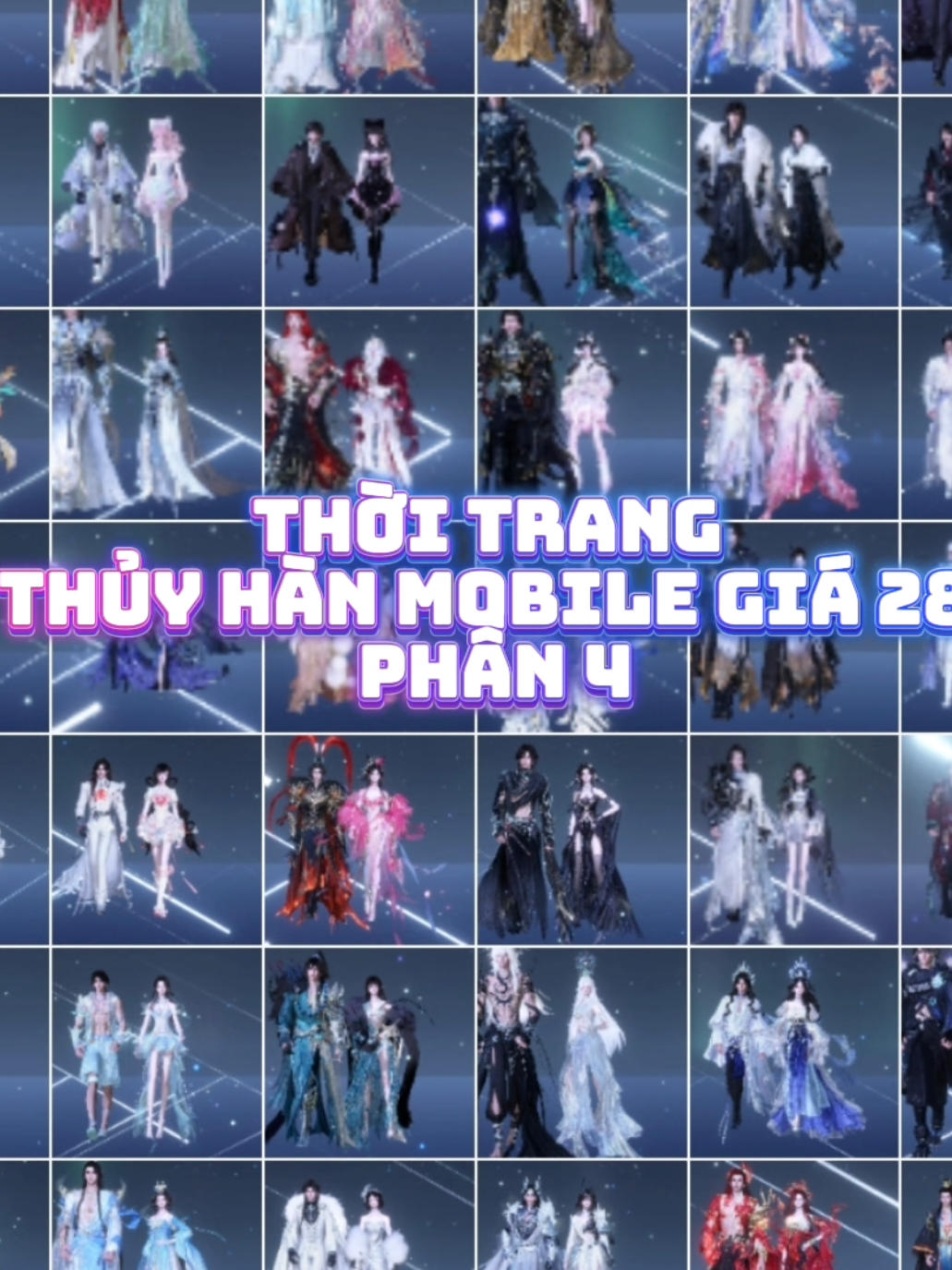 Phần mới nhất, với còn 1 số thời trang mình hổng có mua 🥹🥹 #nghichthuyhanmobile #swordofjusticemobile #逆水寒手游 #game #outfit 