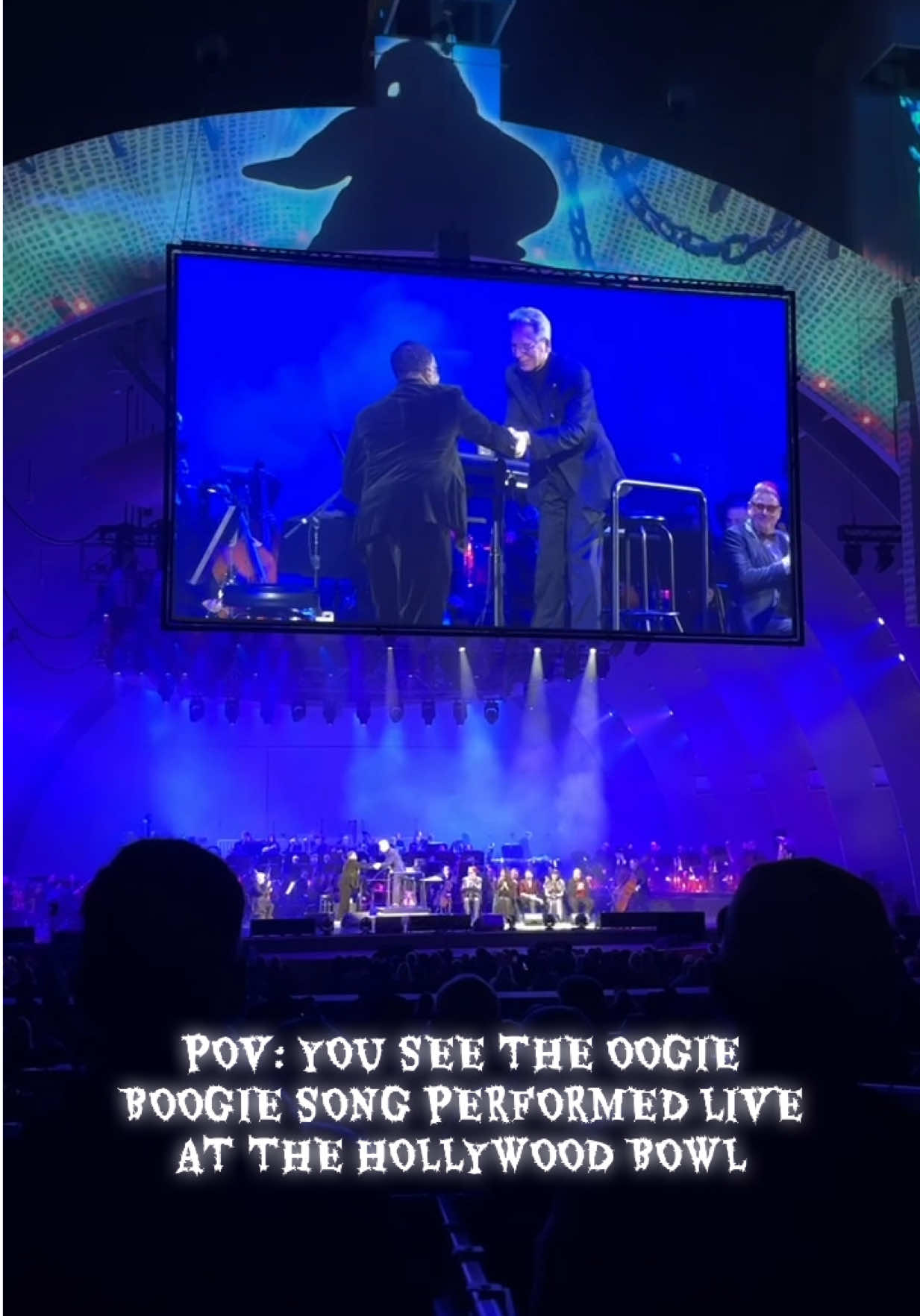 POV: You see The Oogie Boogie song performed LIVE at the Hollywood Bowl! #hollywoodbowl #disneyconcerts #halloween #nightmarebeforechristmas 