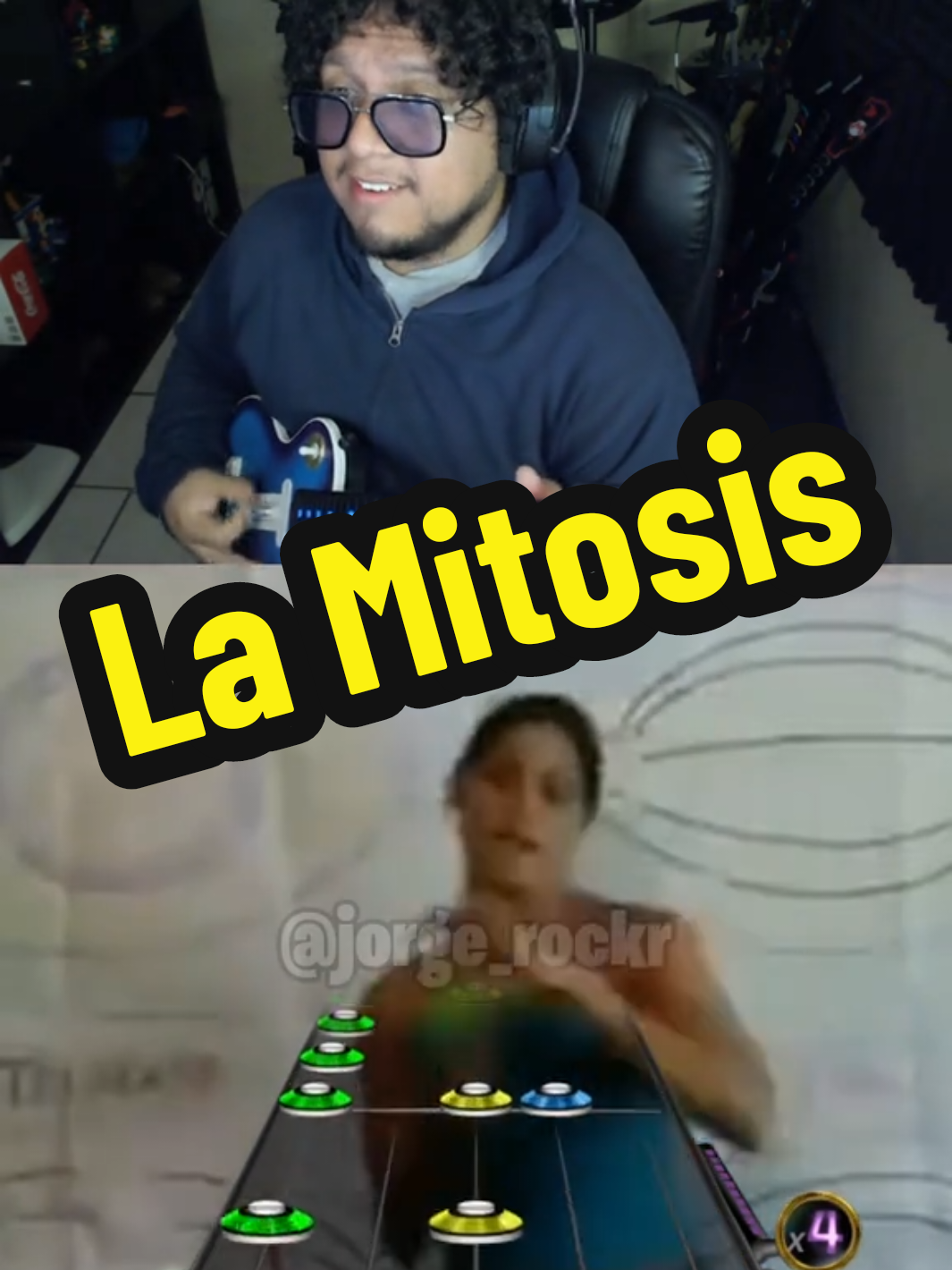 La Mitosis 🗣️ #clonehero #cloneheromemes #shakira #biologia 