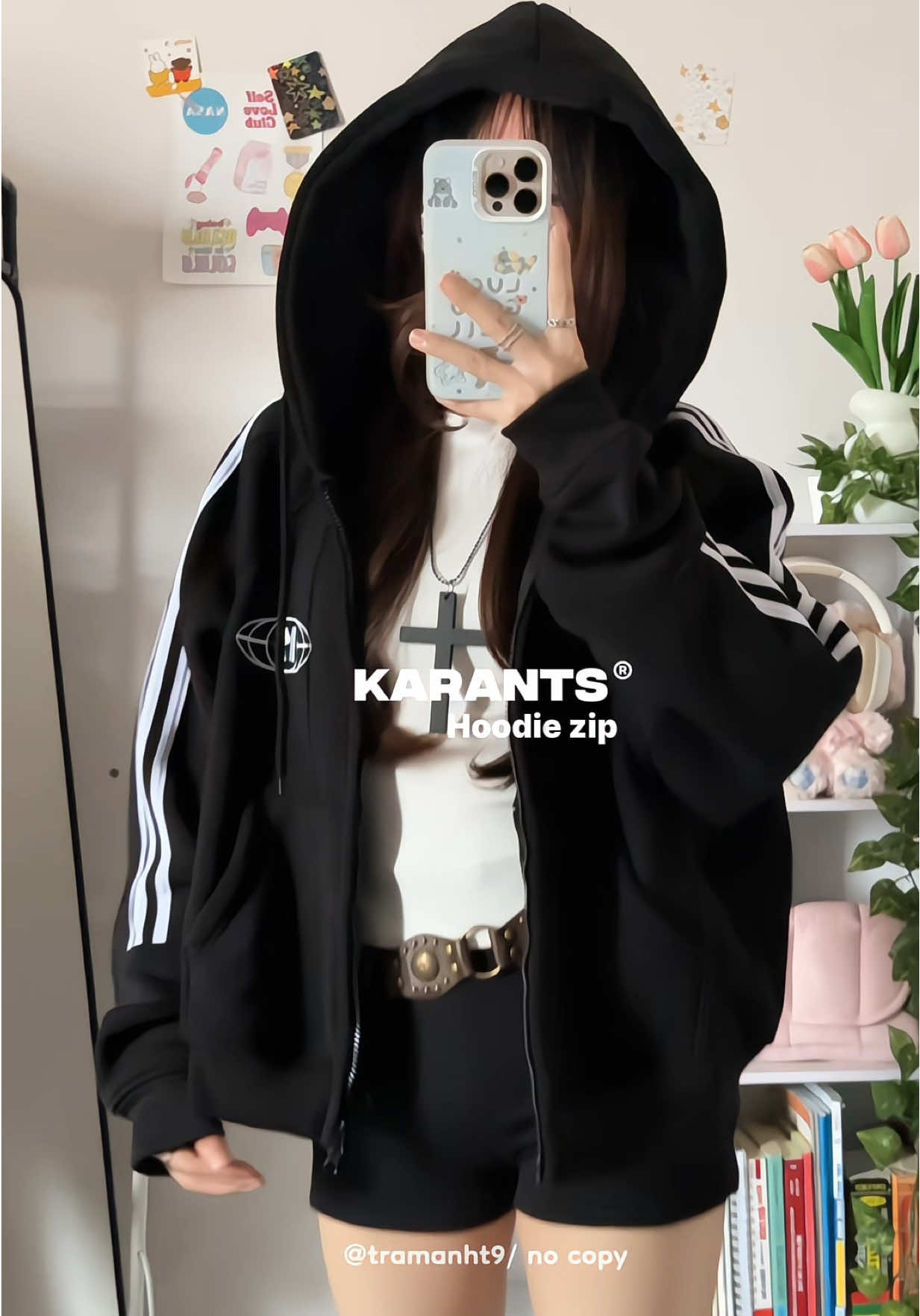 Áo nỉ bông siu ấm nhà @KARANTS #reviewlamdep #outfit #karants #hoodiezip #xuhuong 