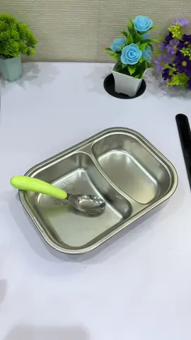 Khay ăn cơm inox cho bé inox 304 #khaydungcomchobe #khayandam #xuhuong #tranghatay96 