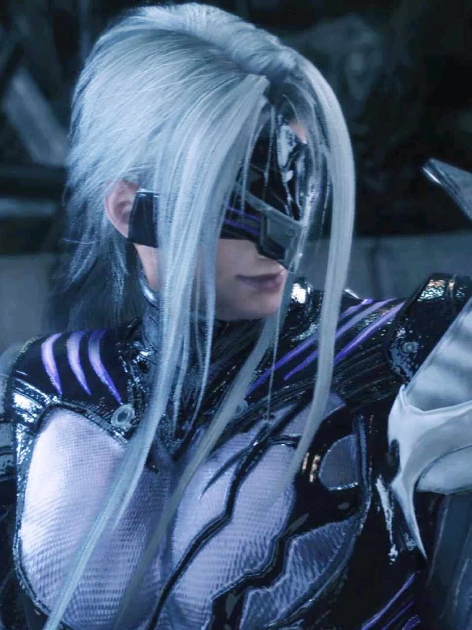 Sephiroth, the masked version, is both handsome and stunning. #Sephiroth #FinalFantasy  #finalfantasy7 #fyp 