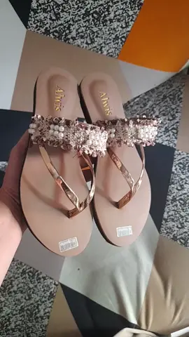 Thea sandal wanita jepit premium mutiara import cantik & elegan