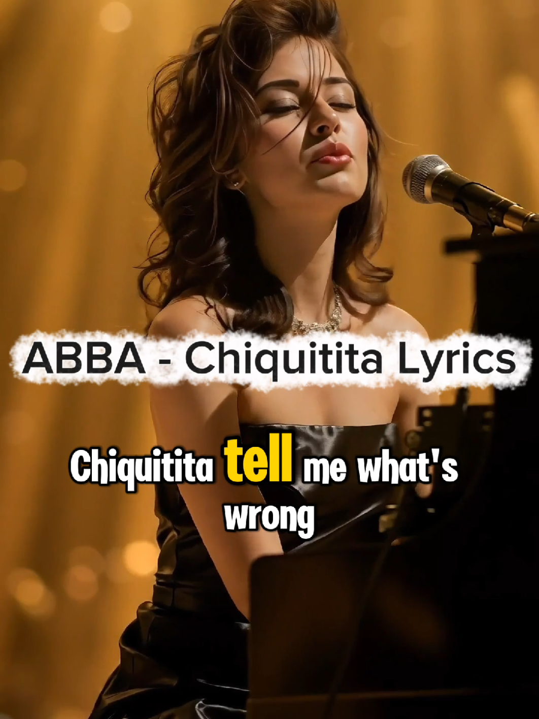 ABBA - Chiquitita Lyrics #music #trending #lyricshorts #chiqui #lovesong 