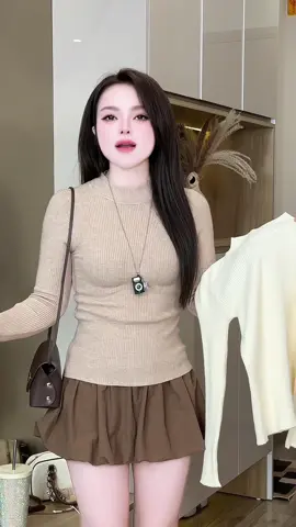 Áo giữ nhiệt len tăm cổ sóng  siu hot #aothuntam   #aolennu #aolentam #aolenco3phan #aolen 