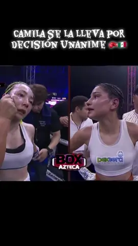 Camila se la lleva por decisión unanime 🥊🇲🇽 #boxing #boxeo #box #deportes #sports 